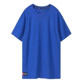 Skechers para hombre, cuello redondo, manga corta, azul