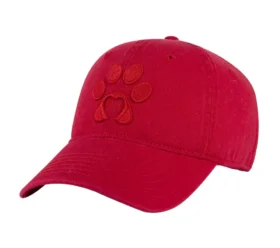 Sombrero de sarga lavada con estampado de huellas