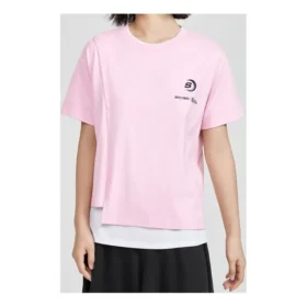SS20 Jersey cruzado de manga corta rosa