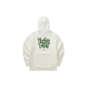 Sudadera con capucha estampada «Blanco Verde»