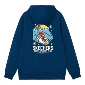 Sudadera con capucha y cordón con estampado de dibujos animados «Azul marino, negro, blanco y gris»