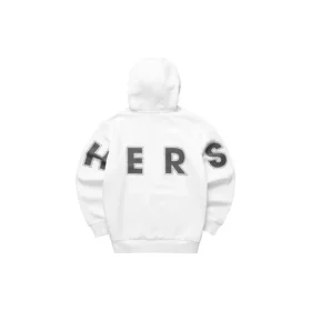 Sudadera con capucha y estampado casual «Blanco Negro»