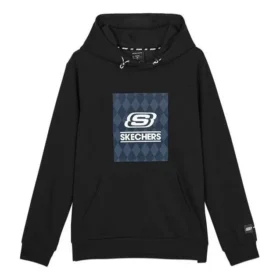 Sudadera con capucha y gráfico del logotipo «Negro Azul»