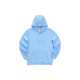 Sudadera con capucha y logo estampado «Azul Rosa Negro Blanco»