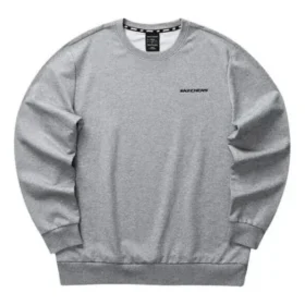 Sudadera con cuello redondo y estampado de la serie Casual Colorful «Gris Negro»