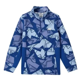 Sudadera con media cremallera y estampado completo de la serie Sports Leisure «Azul»