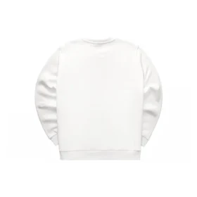 Sudadera de felpa con cuello redondo y logotipo «Blanco Rojo Azul»