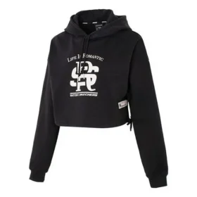 Sudaderas con capucha de manga larga Skechers x Romantic Crown «Black White»