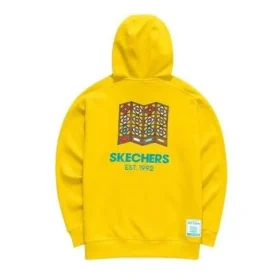 Sudaderas con capucha y estampado «Amarillo, blanco y azul»