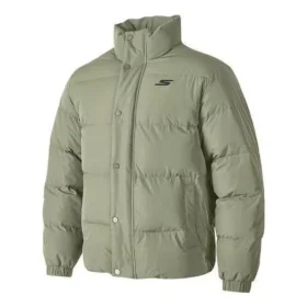 Waterproof jacket with embroidered letters «Olive Green»