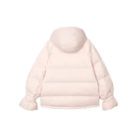 WMNS) Chaqueta de plumón con capucha y cremallera de manga larga Skechers «Rosa»