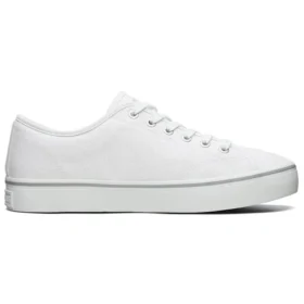 Zapatillas bajas con suela de copa, color blanco