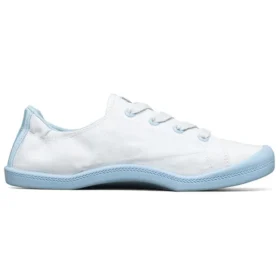 Zapatillas de lona de caña baja Beach Bingo My Emperor Sleeps All Night, blanco/azul
