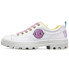 Zapatillas de lona de caña baja Jeremyville x Skechers Roadies, blancas