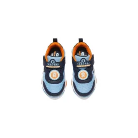 Zapatillas de running «Azul claro, azul marino, naranja»