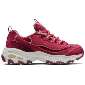 Zapatos D’ Lites de terciopelo de caña baja Daddy, rojos