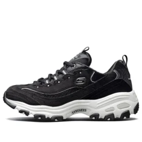 Zapatos D’ Lites de terciopelo de caña baja Daddy Shoes Negro/Blanco