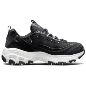 Zapatos D’ Lites de terciopelo de caña baja Daddy Shoes Negro/Blanco
